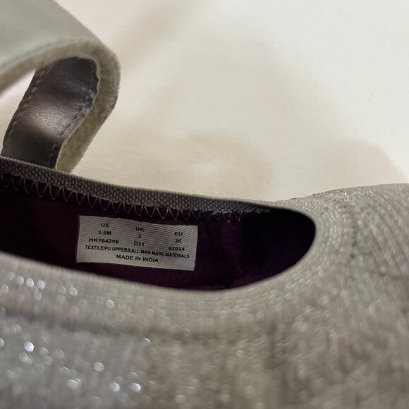 Hush Puppies Girls Reese Sport Sneaker Silver Size 3.5 - Picture 4 of 7